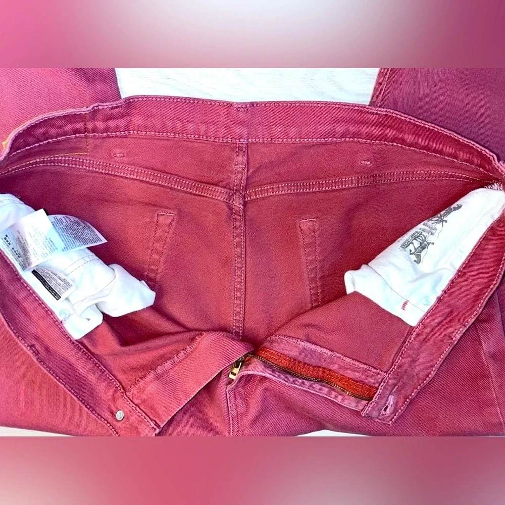 NWOT Levi's‎ Pink/Red Jeans White Tab 511 Size 42/30 Men's